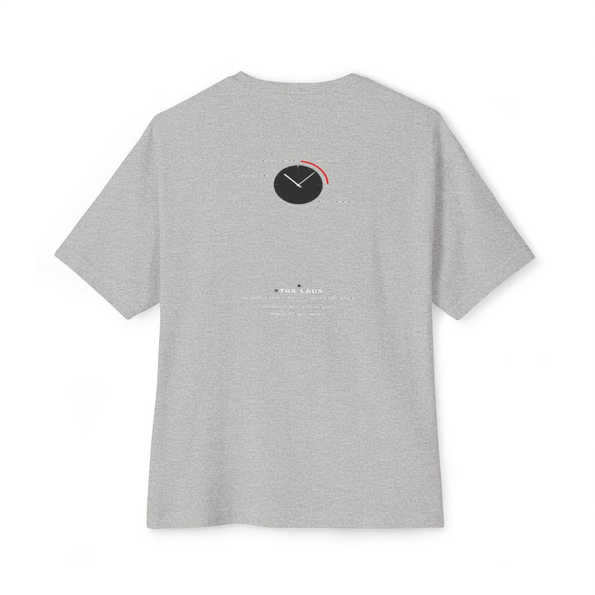 Empires Are Built After Midnight oversized boxy tee — back print, Athletic Heather
