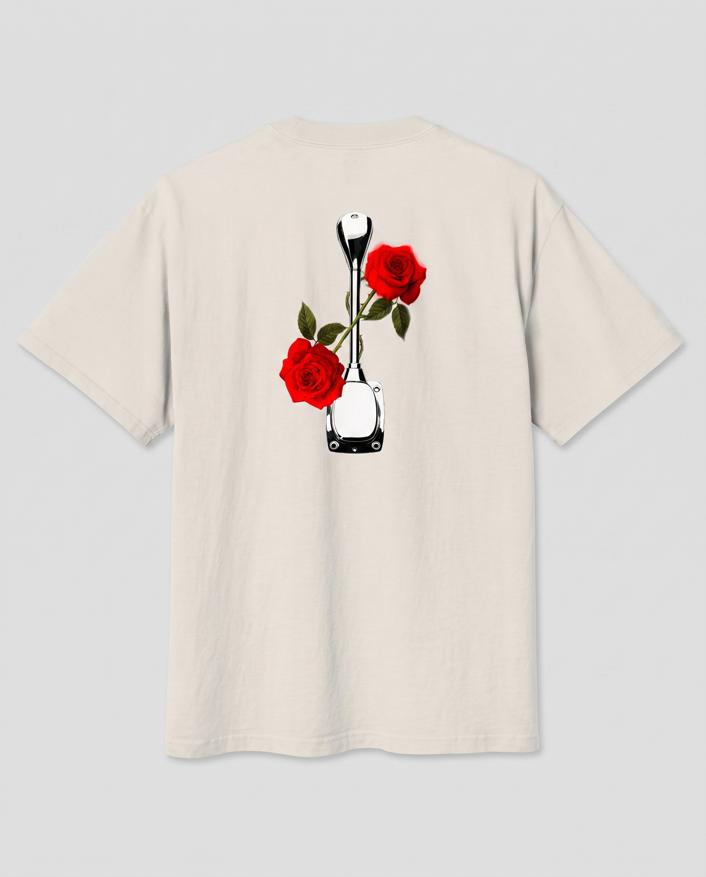 Roses & Redline — back flat, Faded Bone
