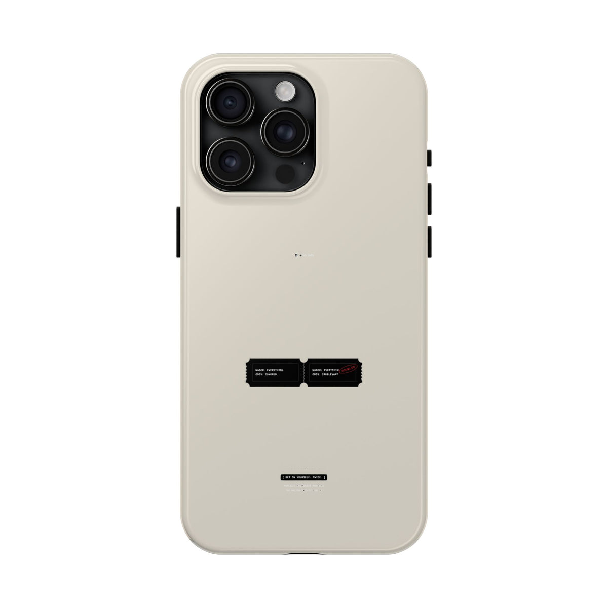 Bet On Yourself. Twice. — iPhone Tough Case