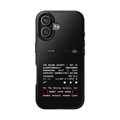 Money Loves Speed Spec — iPhone Tough Case