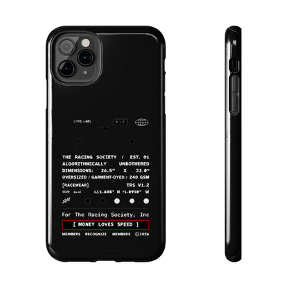 Money Loves Speed Spec — iPhone Tough Case