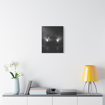 Fog Lights car canvas wall art — canvas corner detail, The Racing Society