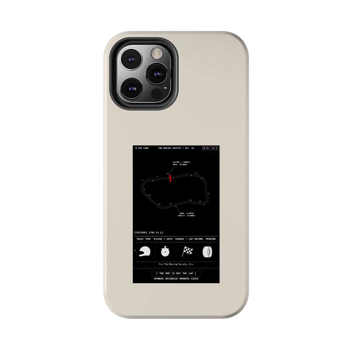 The Map Is Not The Lap — iPhone Tough Case