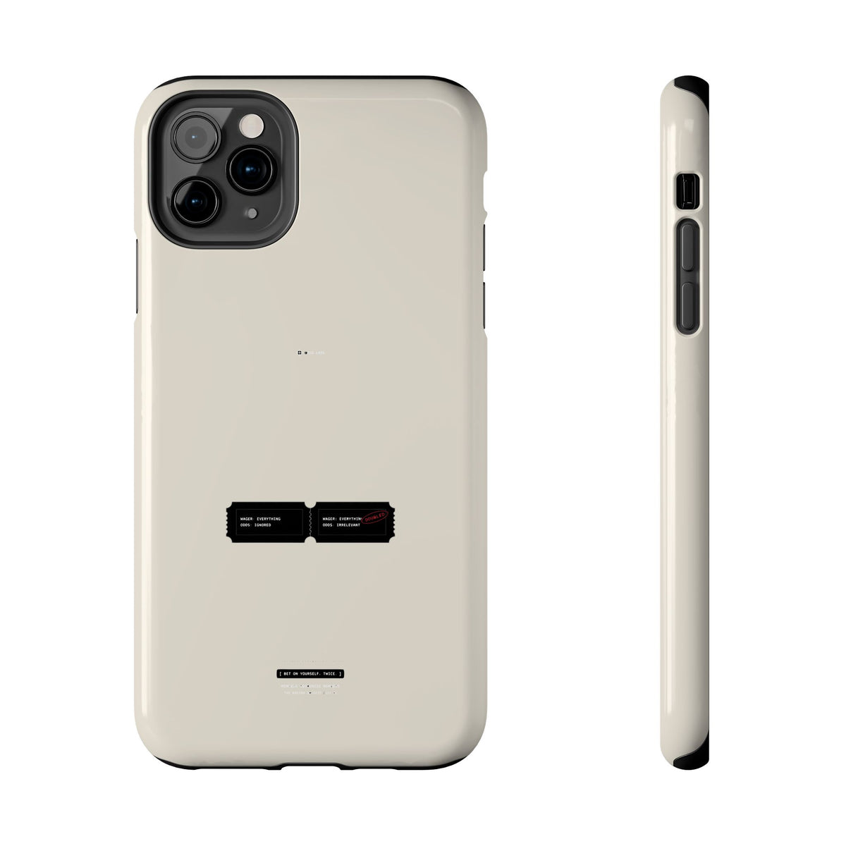 Bet On Yourself. Twice. — iPhone Tough Case
