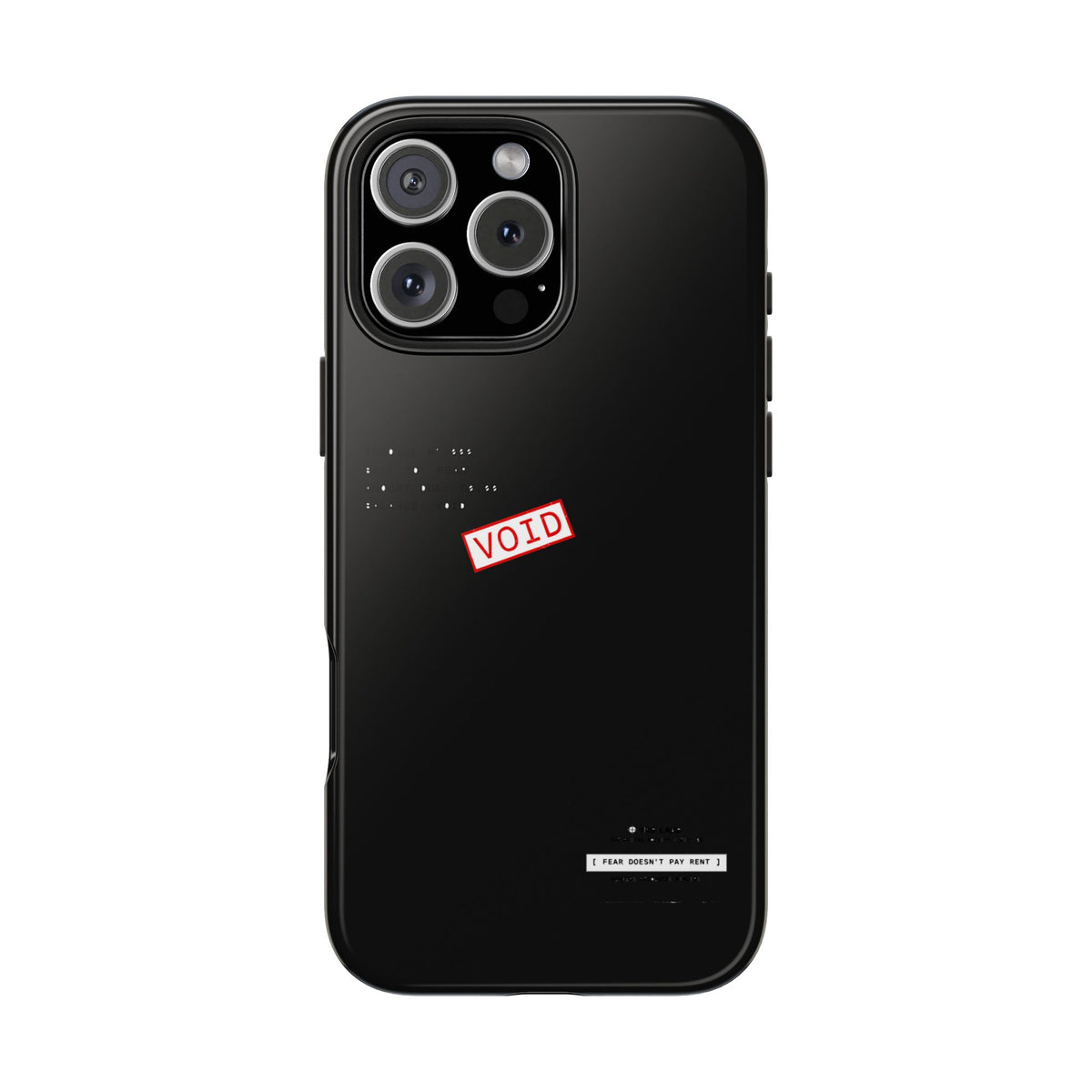 Fear Doesn't Pay Rent — iPhone Tough Case