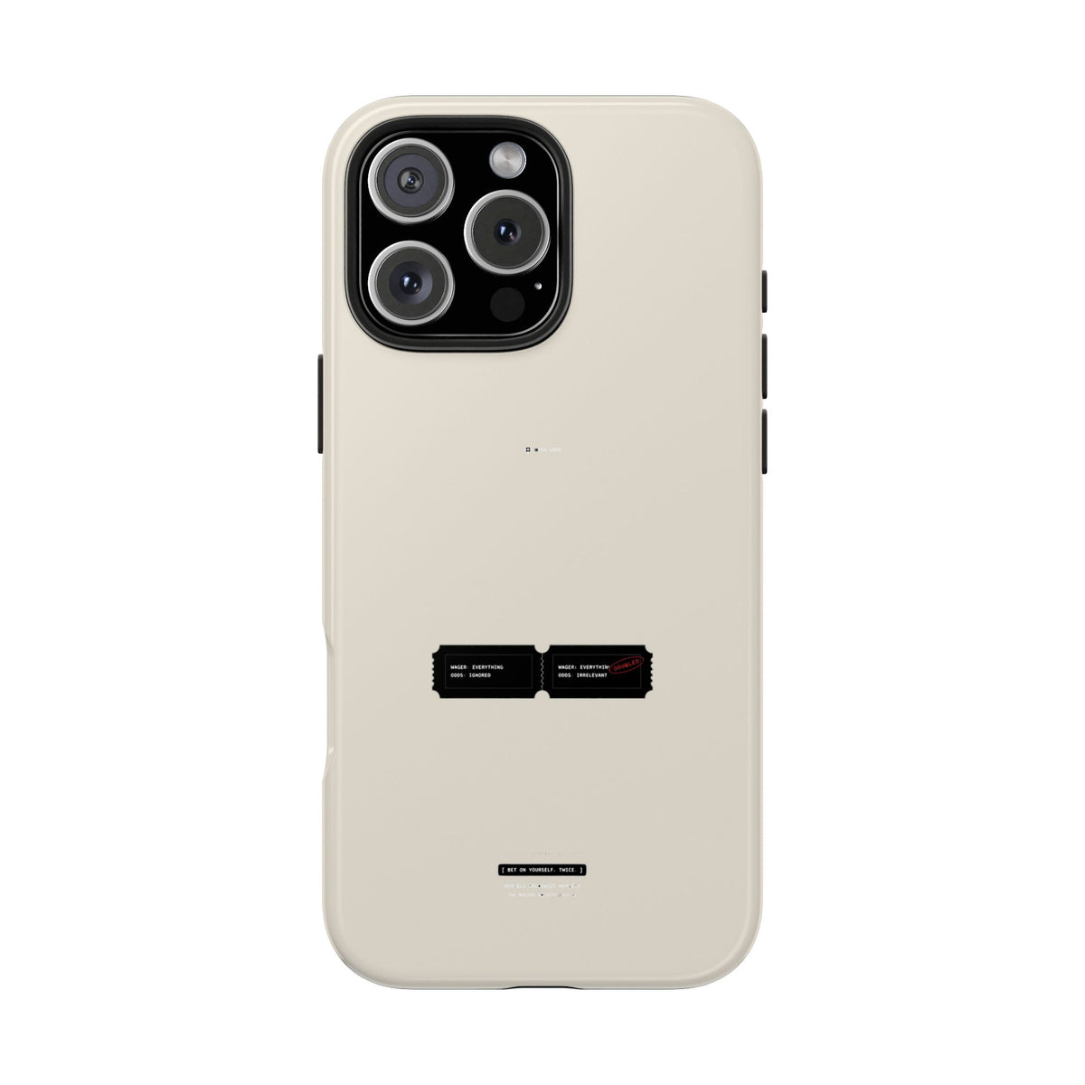 Bet On Yourself. Twice. — iPhone Tough Case