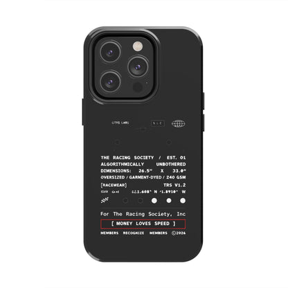 Money Loves Speed Spec — iPhone Tough Case
