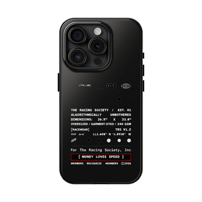 Money Loves Speed Spec — iPhone Tough Case