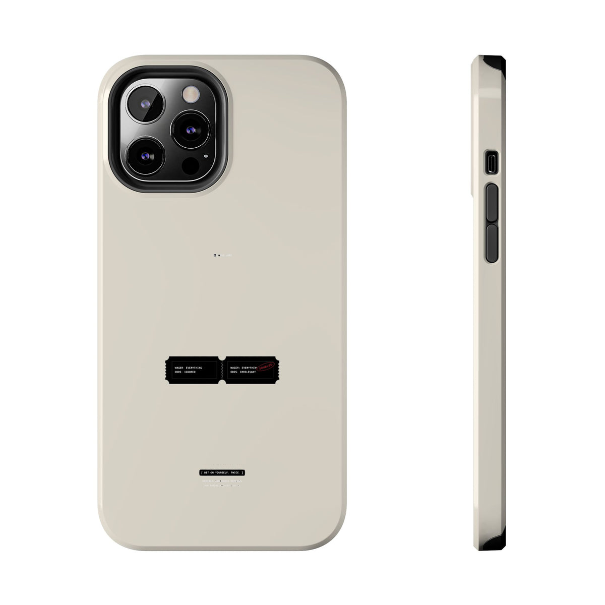 Bet On Yourself. Twice. — iPhone Tough Case