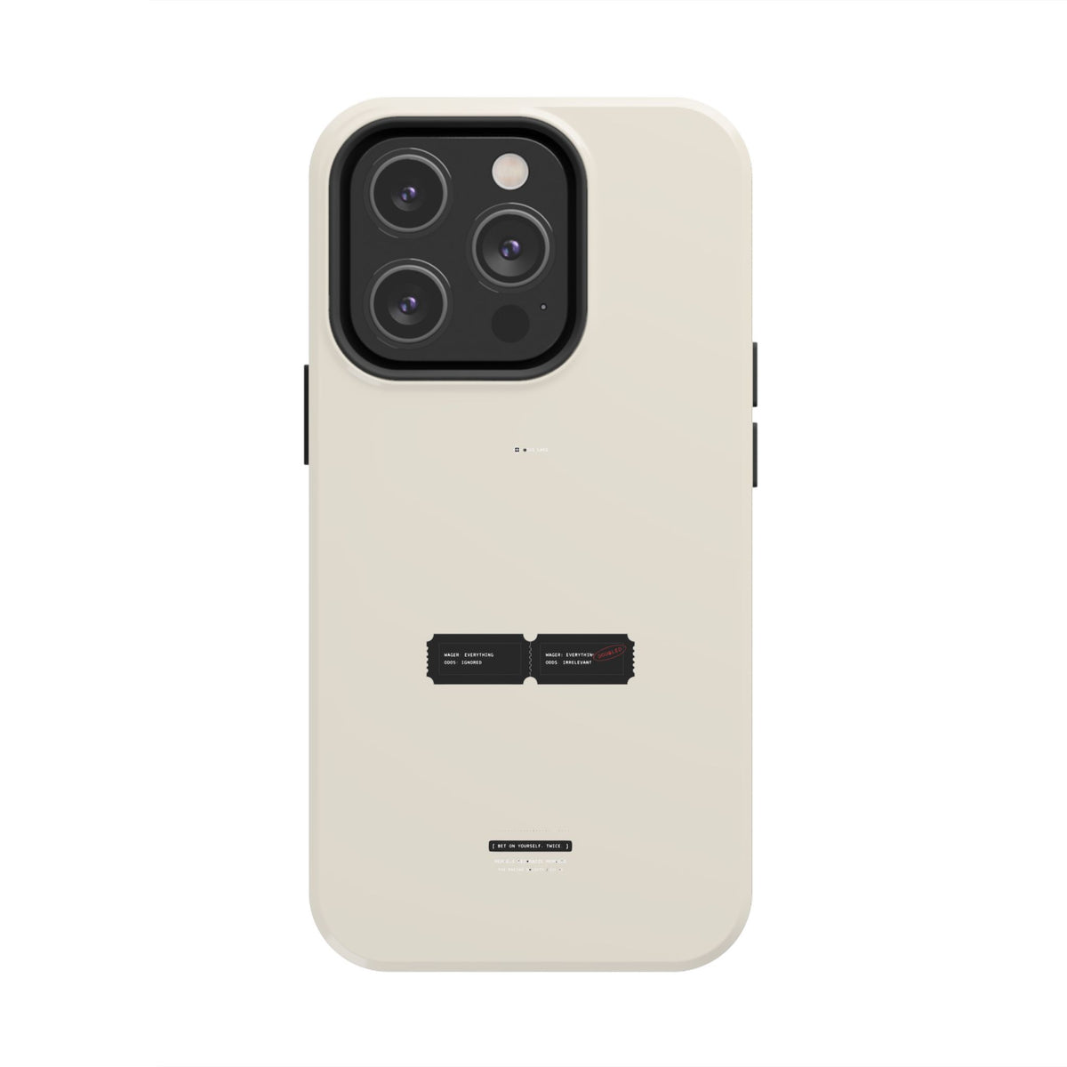 Bet On Yourself. Twice. — iPhone Tough Case