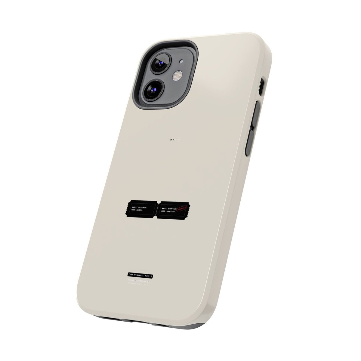 Bet On Yourself. Twice. — iPhone Tough Case