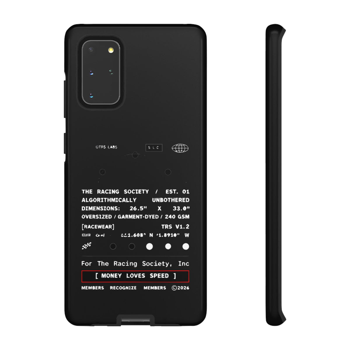 Money Loves Speed Spec — Samsung Galaxy Tough Case