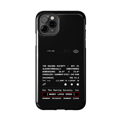 Money Loves Speed Spec — iPhone Tough Case