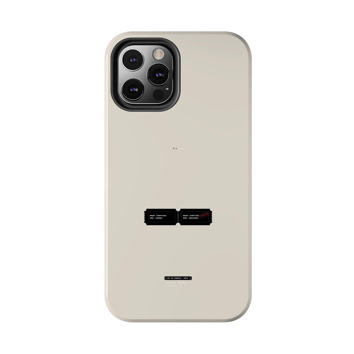 Bet On Yourself. Twice. — iPhone Tough Case