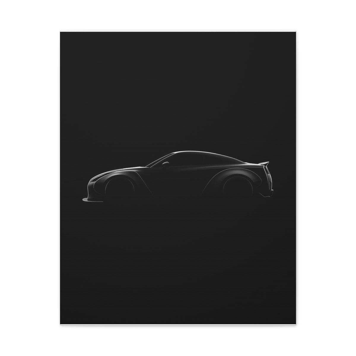 Rim Light car canvas wall art — canvas in living room, The Racing Society