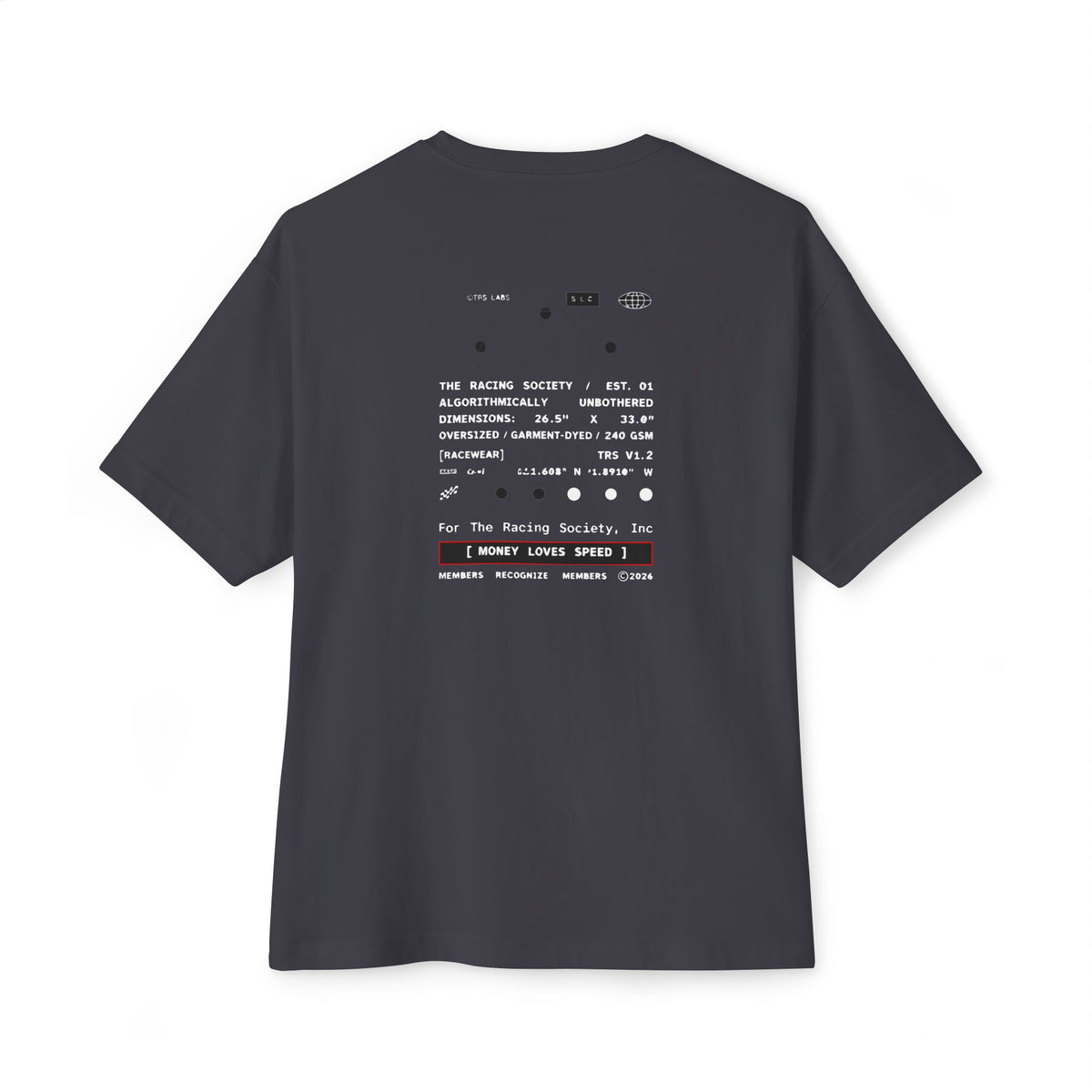 Money Loves Speed — Oversized Boxy Tee