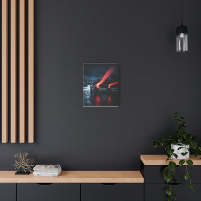 Redline Exposure car canvas wall art — canvas side view, The Racing Society