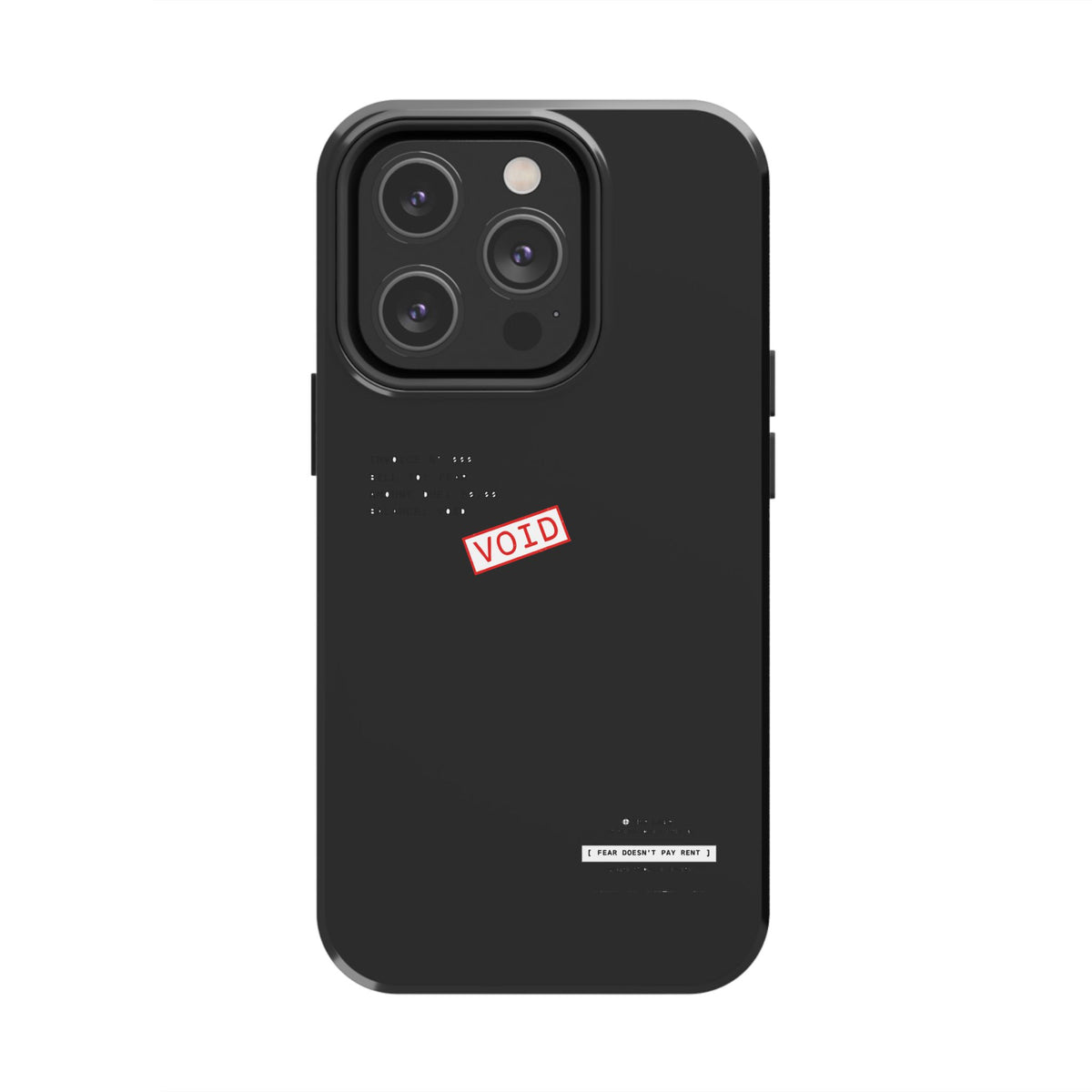 Fear Doesn't Pay Rent — iPhone Tough Case