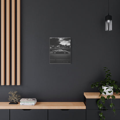 Pan Shot car canvas wall art — canvas side view, The Racing Society