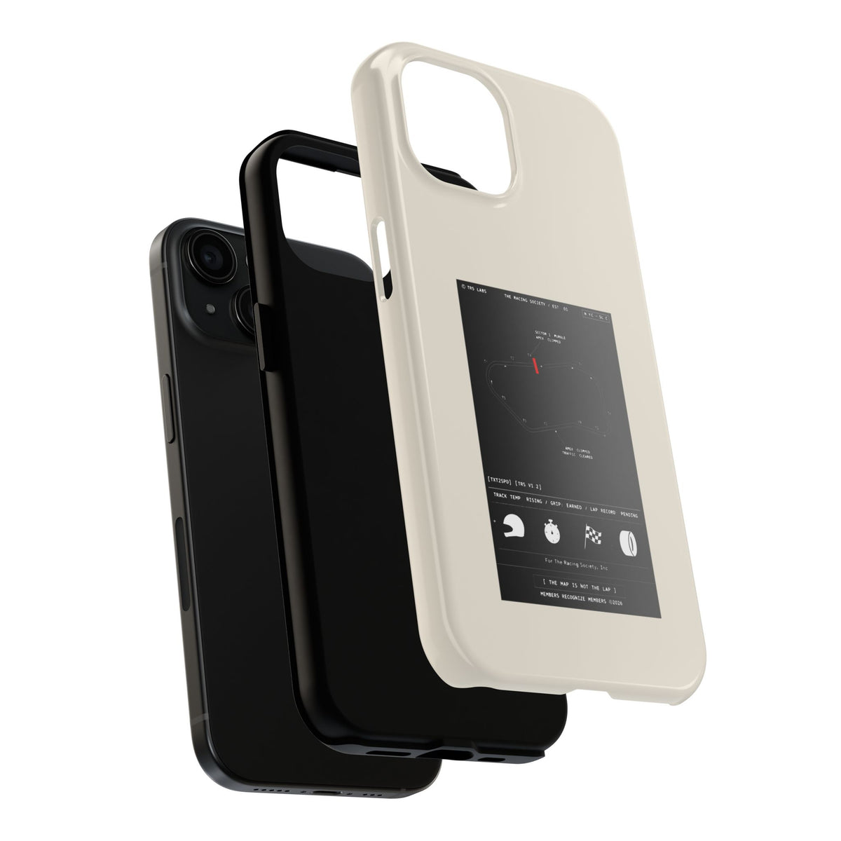 The Map Is Not The Lap — iPhone Tough Case