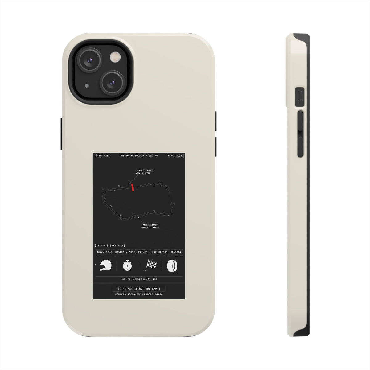The Map Is Not The Lap — iPhone Tough Case