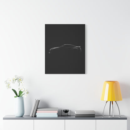 Rim Light car canvas wall art — canvas close-up, The Racing Society