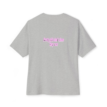 Pretty Girls Don't Chase They Race — Oversized Boxy Tee