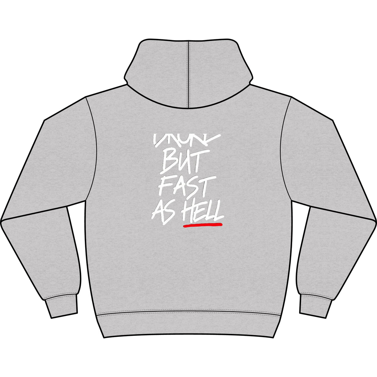 Broke But Fast As Hell — Box Hoodie