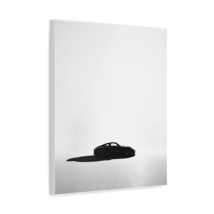 White Room car canvas wall art — canvas on wall detail, The Racing Society