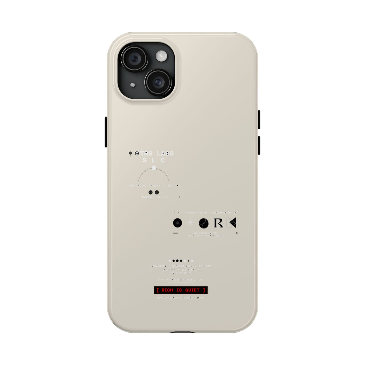 Rich Is Quiet Specimen — iPhone Tough Case