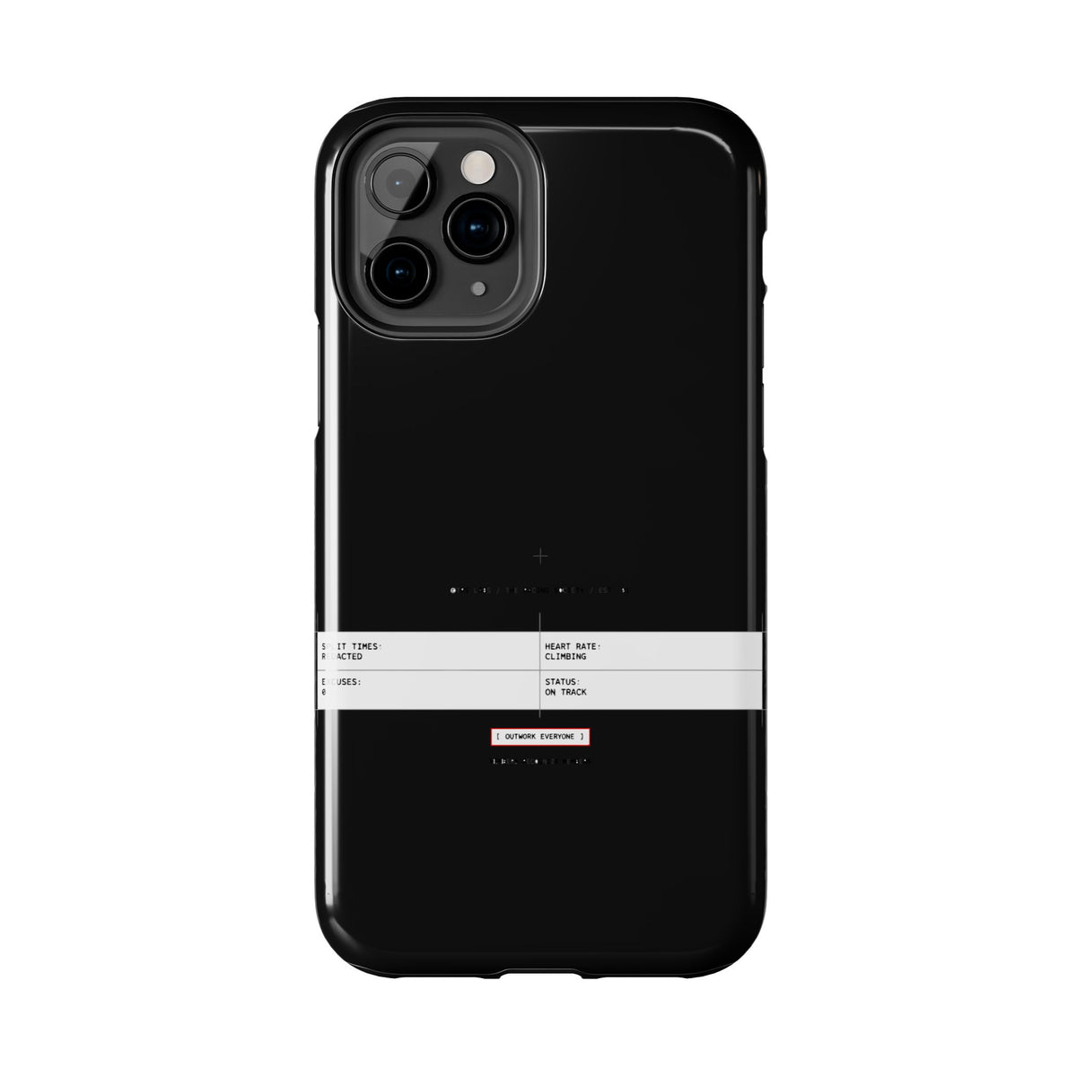 Split Times Redacted — iPhone Tough Case