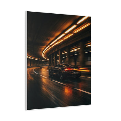 Sodium Tunnel car canvas wall art — canvas in office, The Racing Society
