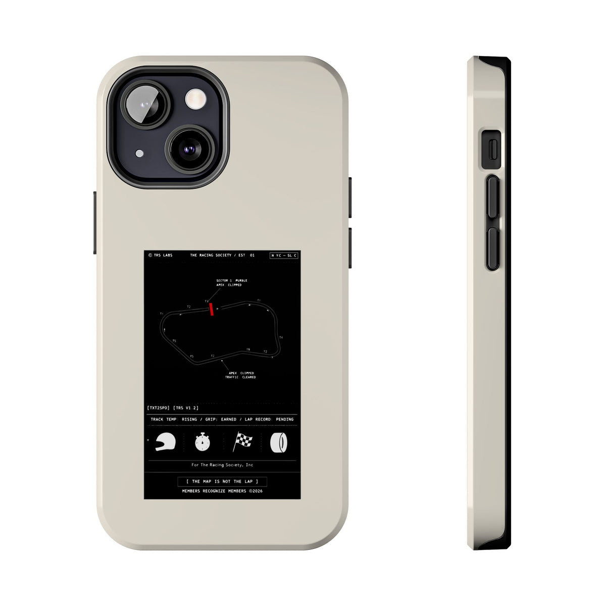 The Map Is Not The Lap — iPhone Tough Case