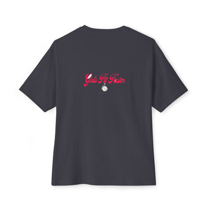 Girls Pit Faster — Oversized Boxy Tee