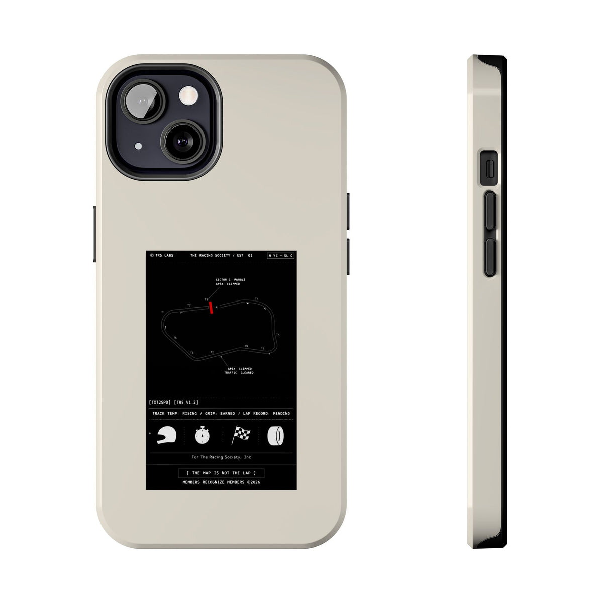 The Map Is Not The Lap — iPhone Tough Case
