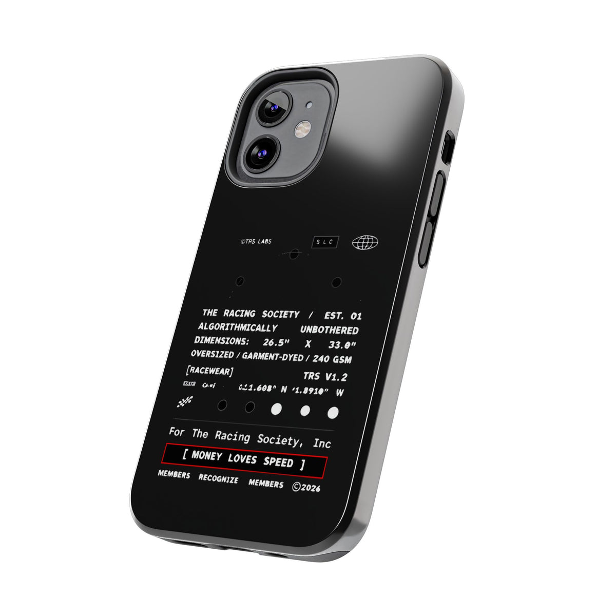 Money Loves Speed Spec — iPhone Tough Case