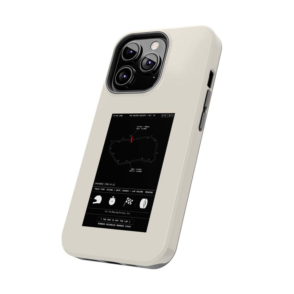The Map Is Not The Lap — iPhone Tough Case