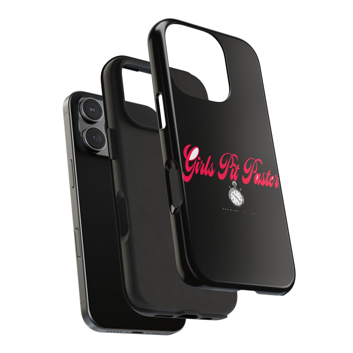 Girls Pit Faster Stopwatch — iPhone Tough Case