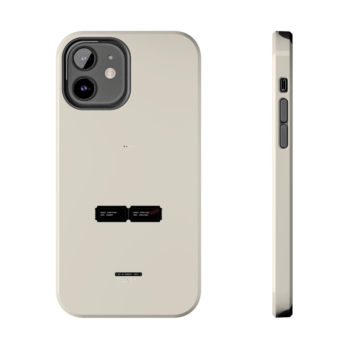 Bet On Yourself. Twice. — iPhone Tough Case