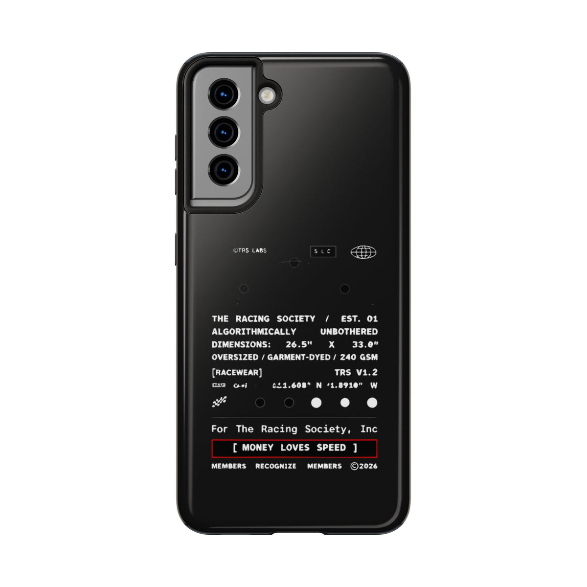 Money Loves Speed Spec — iPhone Tough Case