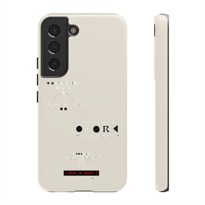 Rich Is Quiet Specimen — Samsung Galaxy Tough Case