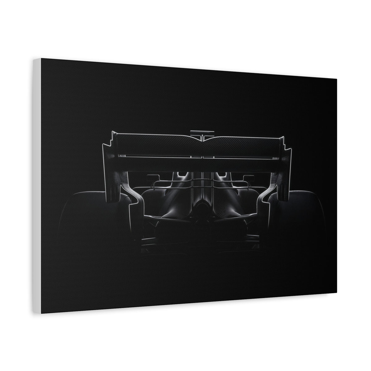 The Wing car canvas wall art — canvas on wall detail, The Racing Society