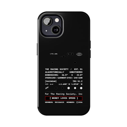 Money Loves Speed Spec — iPhone Tough Case