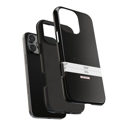 Split Times Redacted — iPhone Tough Case