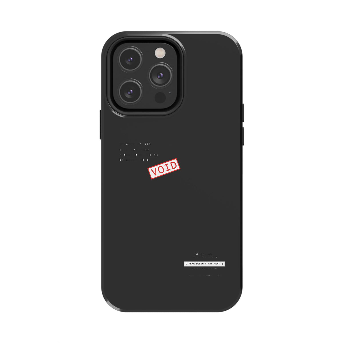 Fear Doesn't Pay Rent — iPhone Tough Case