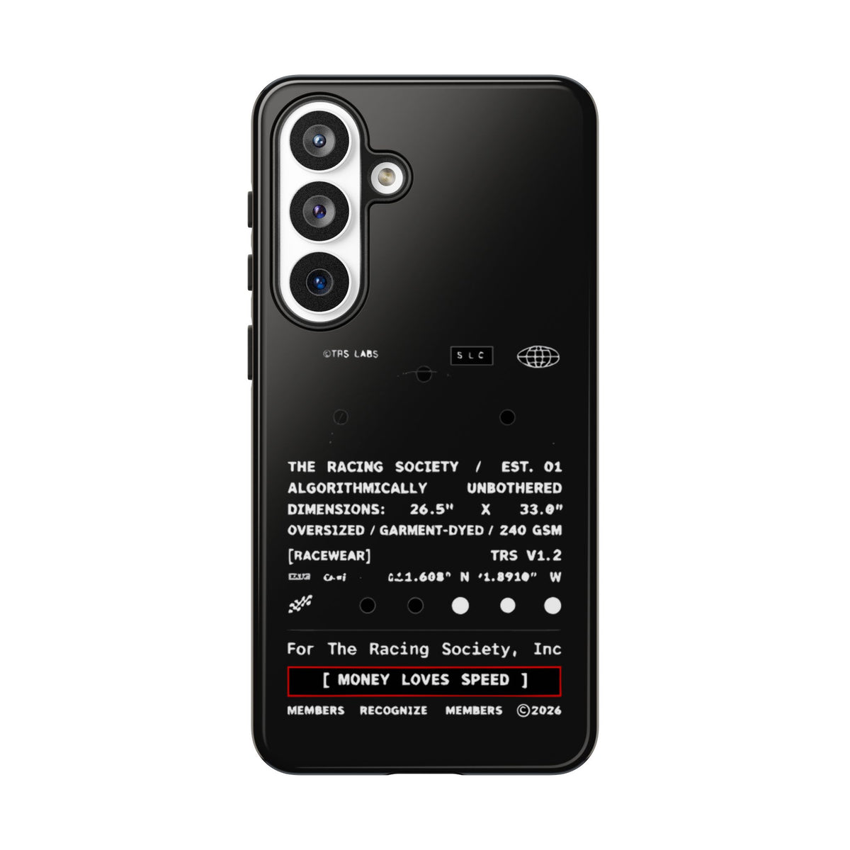 Money Loves Speed Spec — Samsung Galaxy Tough Case