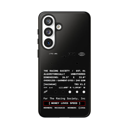 Money Loves Speed Spec — Samsung Galaxy Tough Case