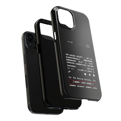 Money Loves Speed Spec — iPhone Tough Case