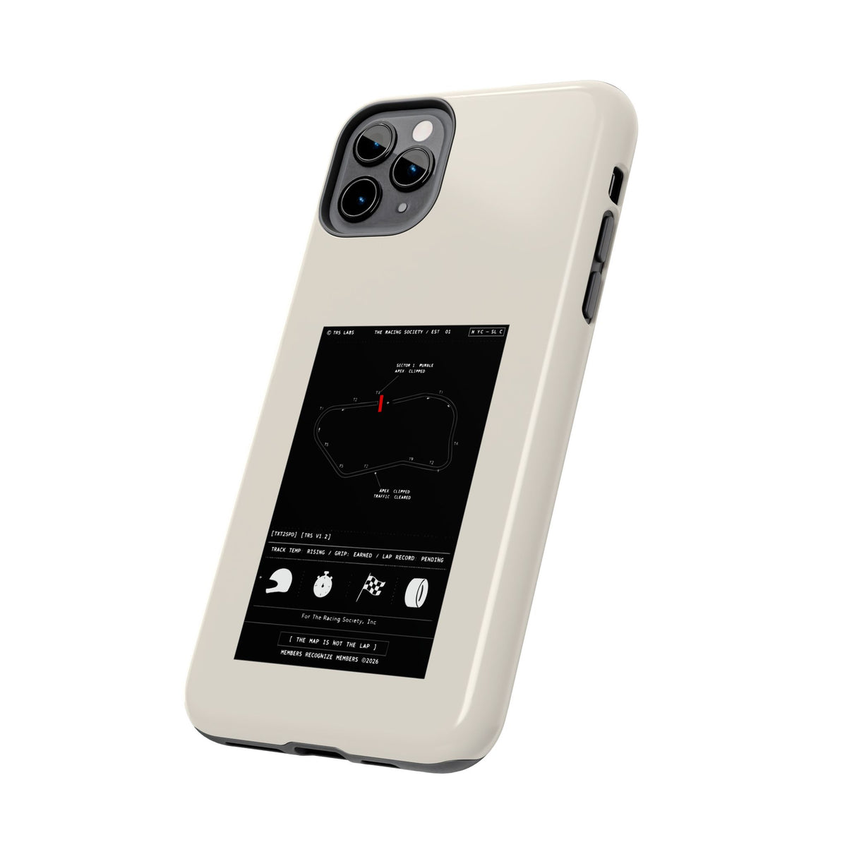 The Map Is Not The Lap — iPhone Tough Case