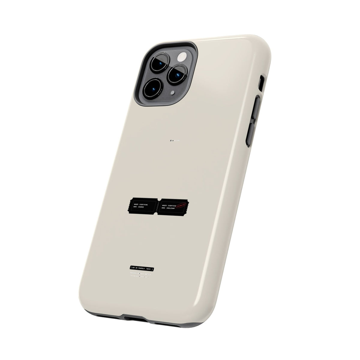 Bet On Yourself. Twice. — iPhone Tough Case